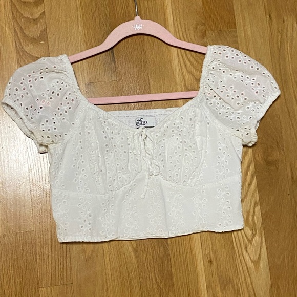 Hollister White Lace Cropped Top - Picture 9 of 10